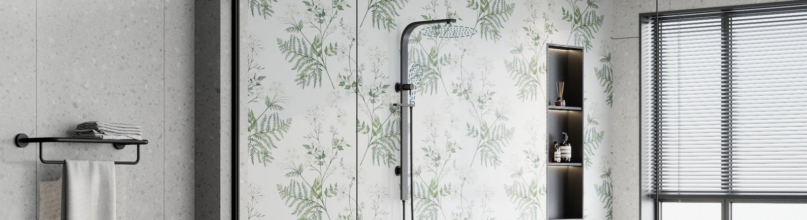 Twin Shower Rails Only
