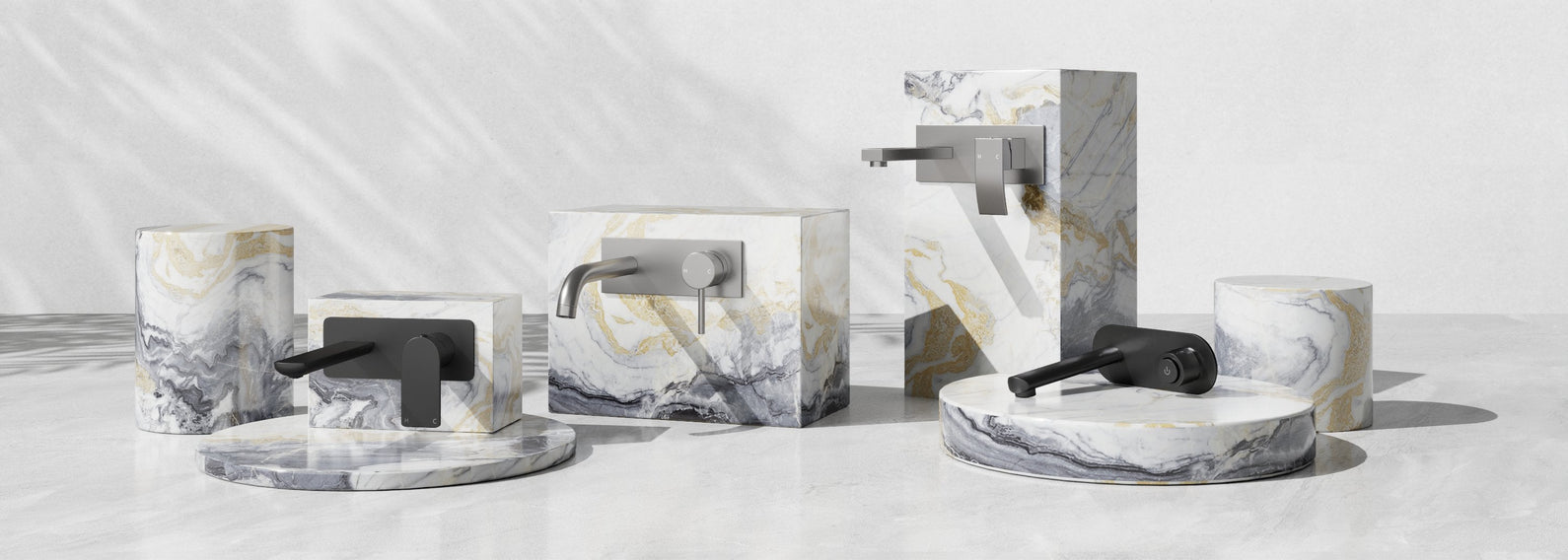 Wall Mixer With Spouts