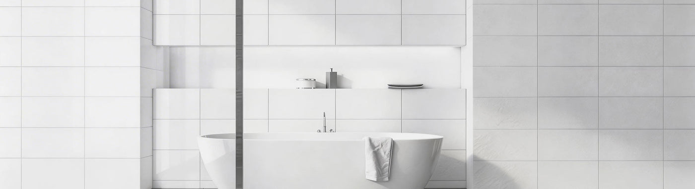 White Tiles in the Modern Bathroom