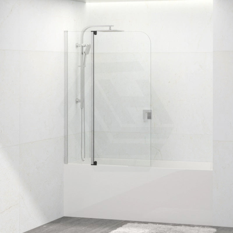 Tempered Glass Bathtub Shower Screen Fixed Swing 1000/1200mm