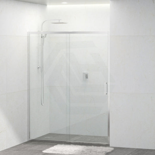 Shower Screen Semi-frameless Sliding Wall To Wall Chrome