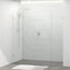 Tempered Glass Frameless Shower Screen Wall To Wall 3 Panels Chrome