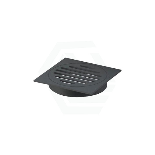 110X110Mm Square Black Brass Floor Waste Outlet 100Mm Drain Wastes
