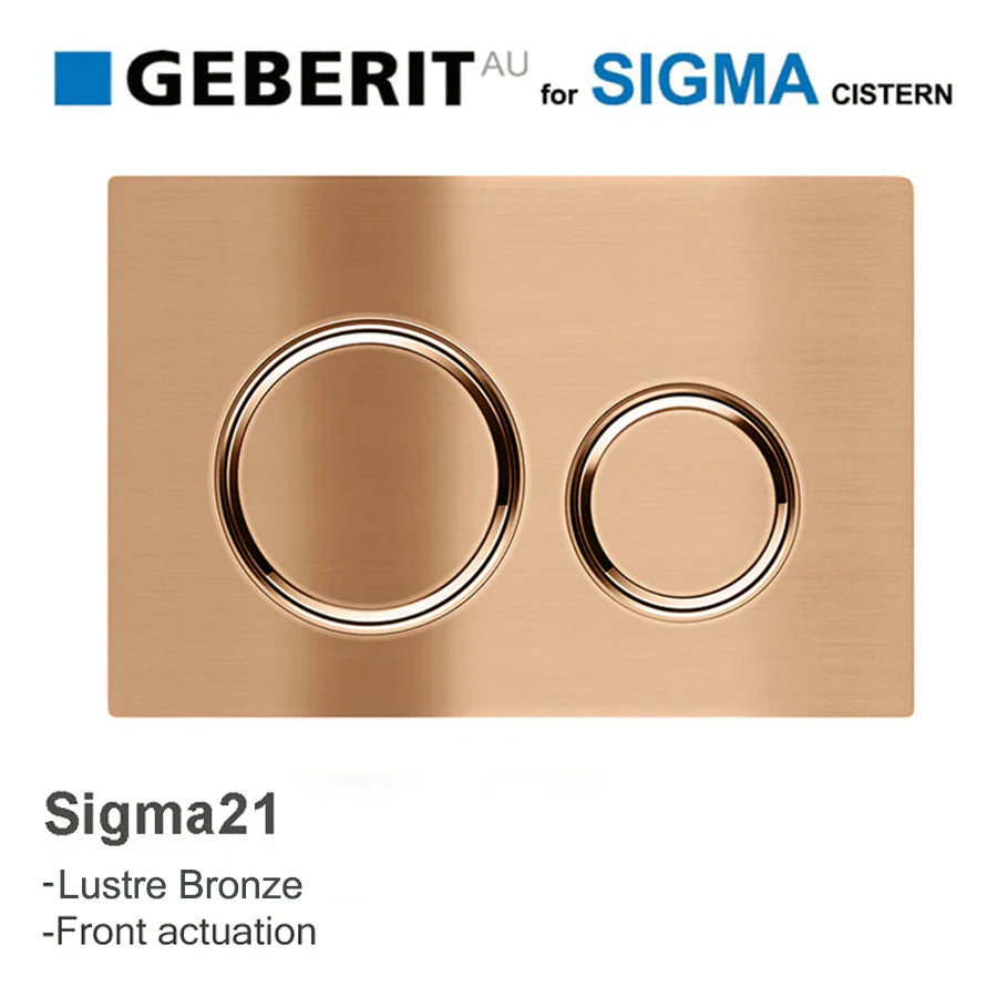 M#3(Gunmetal Grey) Meir Geberit Inwall Cistern Button For Sigma 21 Dual Flush Plate Shadow Toilets