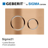 M#3(Gunmetal Grey) Meir Geberit Inwall Cistern Button For Sigma 21 Dual Flush Plate Shadow Toilets