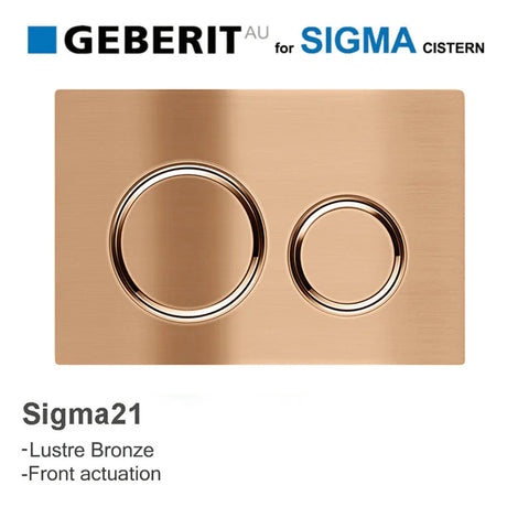M#3(Gunmetal Grey) Meir Geberit Inwall Cistern Button For Sigma 21 Dual Flush Plate Shadow Toilets