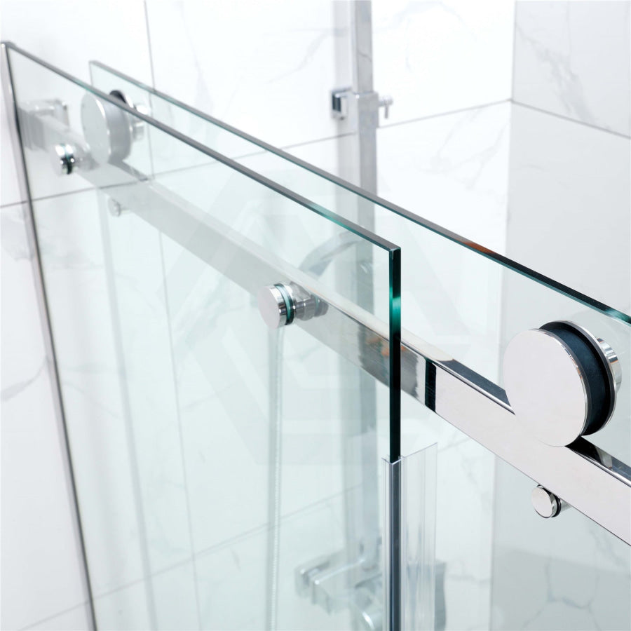 Frame Less Window Handle L Shape Frameless Sliding Shower Screen - Chrome Square Handle
