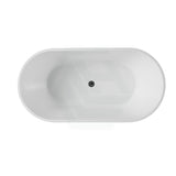 1200/1300/1400/1500/1600/1700mm Oval Bathtub Freestanding Acrylic Gloss White No Overflow