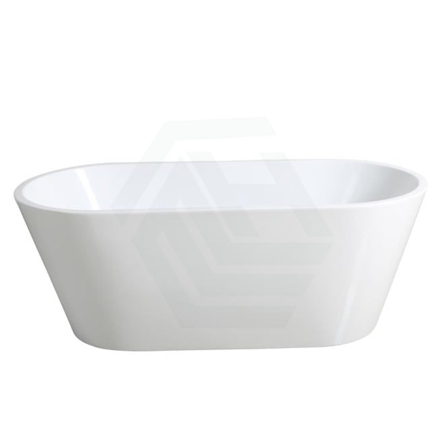 1200/1300/1400/1500/1600/1700mm Oval Bathtub Freestanding Acrylic Gloss White No Overflow