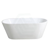 1200/1300/1400/1500/1600/1700mm Oval Bathtub Freestanding Acrylic Gloss White No Overflow