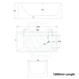 1200/1300/1400/1500/1600/1700mm Square Bathtub Multi Fit Corner Back To Wall Freestanding Acrylic
