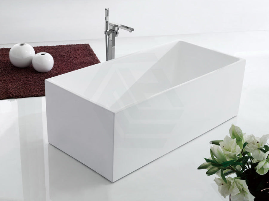 1200/1300/1400/1500/1600/1700mm Square Bathtub Multi Fit Corner Back To Wall Freestanding Acrylic