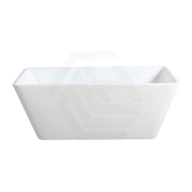 1200/1400/1500/1700Mm Qubist Square Bathtub Freestanding Acrylic Gloss White No Overflow