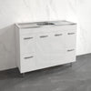 1200Mm Citi E0 Board Gloss White Kitchen/Laundry Freestanding With Legs Vanity Stainless Steel