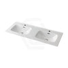 1210X465X170Mm Ceramic Top For Bathroom Vanity Sleek High Gloss Square Double Bowls 2 Tap Holes