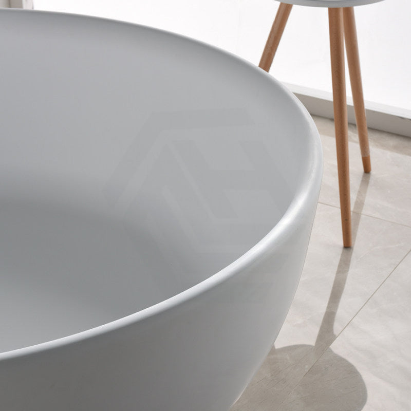 1350X1350X620Mm Ronda Freestanding Bathtub Gloss White Acrylic Round With Overflow