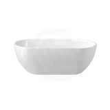 1400/1530/1690mm Moah Oval Gloss White Freestanding Bathtub Acrylic No Overflow