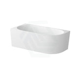 1485/1680mm Nerida Bathtub Left Corner Acrylic Matt White No Overflow