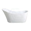 1485/1700mm Bevel Freestanding Bathtub Acrylic Gloss White Special Shape No Overflow