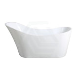 1485/1700mm Bevel Freestanding Bathtub Acrylic Gloss White Special Shape No Overflow