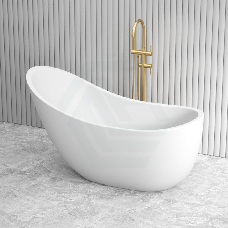 1490/1680Mm Posh Oval Matt White Freestanding Special Shape Bathtub Acrylic No Overflow Bathtubs