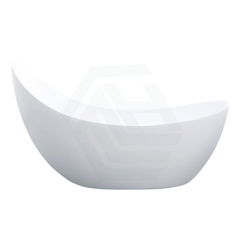 1490/1680Mm Posh Oval Matt White Freestanding Special Shape Bathtub Acrylic No Overflow