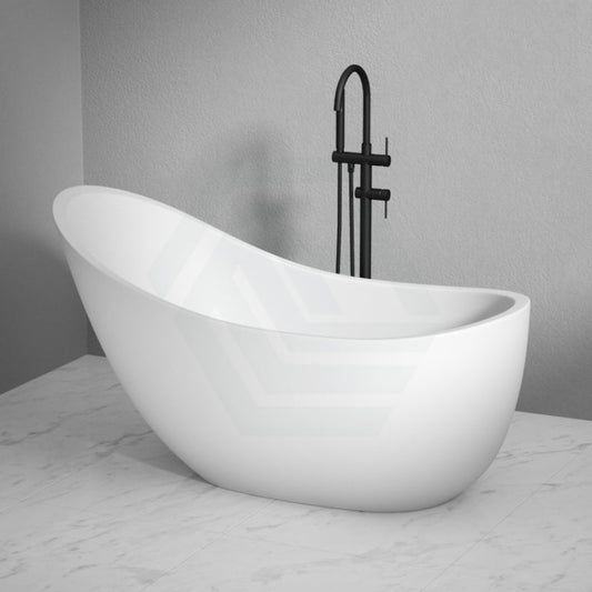 1490/1680mm Posh Oval Matt White Freestanding Special Shape Bathtub