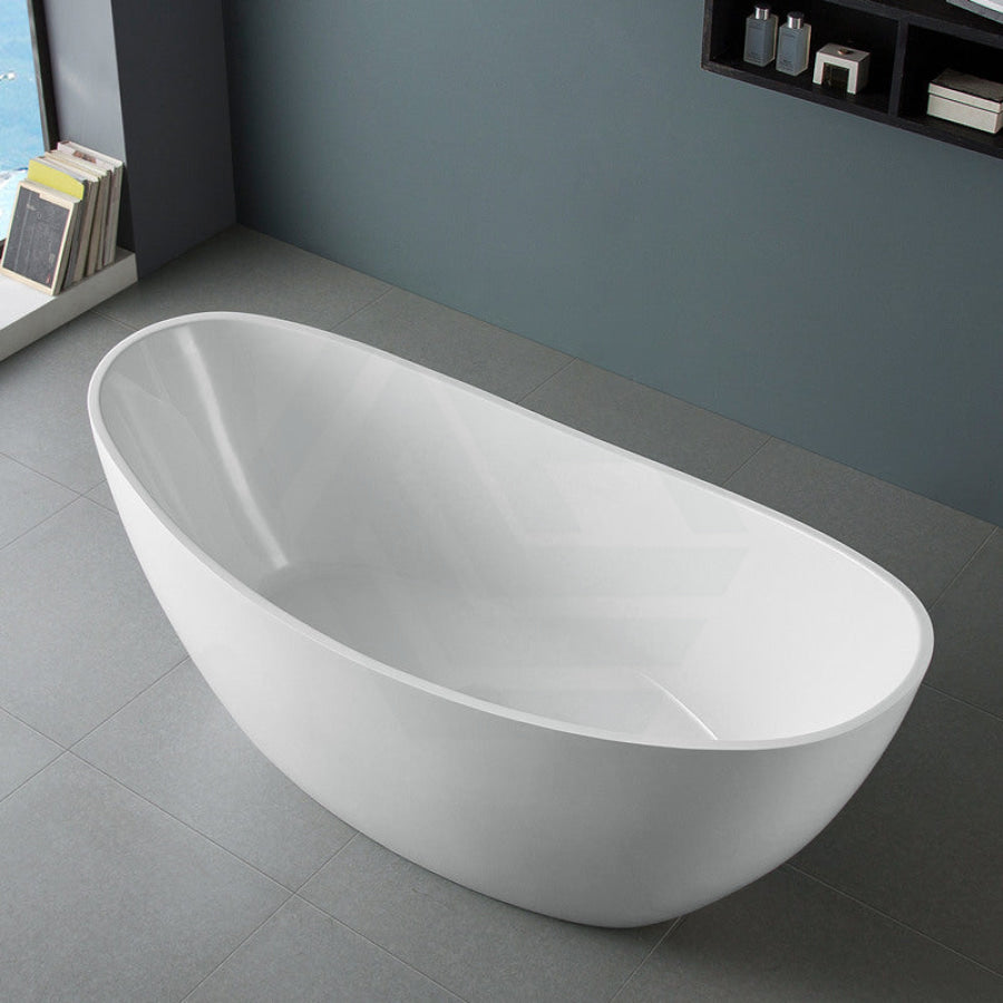 1500/1700mm Aurora Bathtub Freestanding Acrylic Gloss White No Overflow