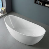 1500/1700mm Aurora Bathtub Freestanding Acrylic Gloss White No Overflow