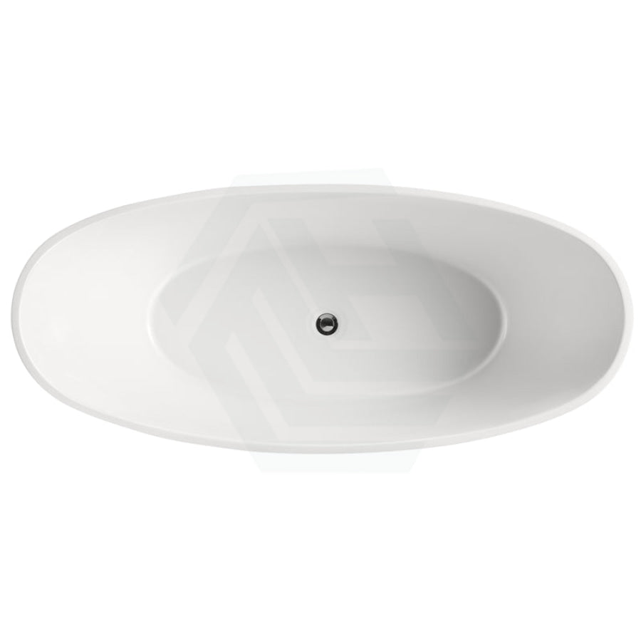 1500/1700mm Aurora Bathtub Freestanding Acrylic Gloss White No Overflow