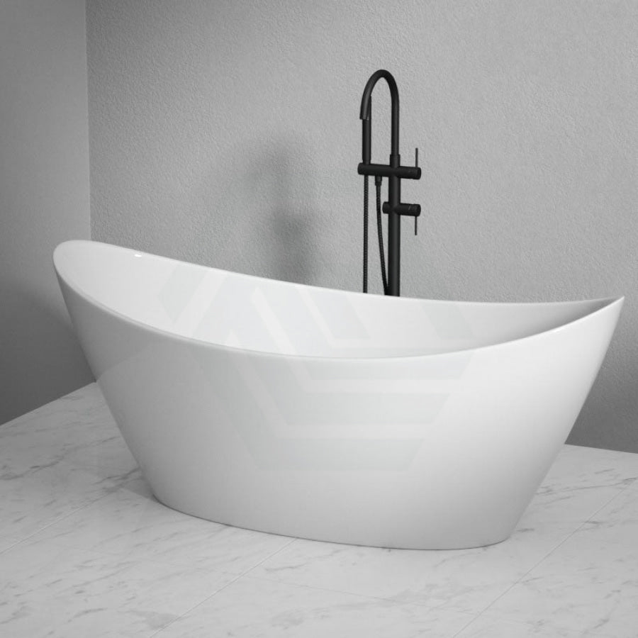 1500/1700mm Aurora Bathtub Freestanding Acrylic Gloss White No Overflow