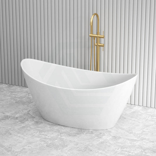 1500/1700Mm Aurora Bathtub Freestanding Acrylic Gloss White No Overflow Bathtubs