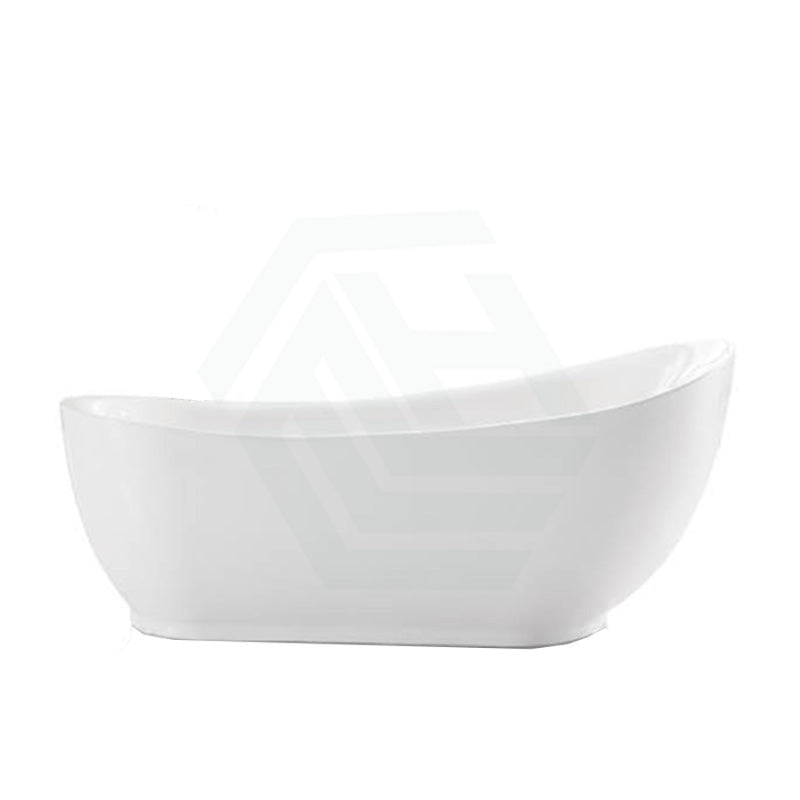 1500/1700Mm Bella Oval Bathtub Freestanding Acrylic Gloss White No Overflow