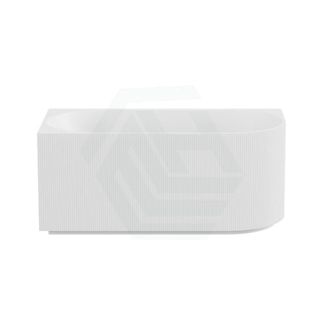 1500/1700Mm Ceto Capri Left Corner Back To Wall Bathtub Gloss White No Overflow Bathtubs