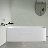 1500/1700mm Ellie Bathtub Left Corner Back Acrylic Gloss White No Overflow