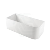 1500/1700mm Ellie Bathtub Left Corner Back Acrylic Gloss White No Overflow