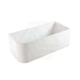 1500/1700mm Ellie Bathtub Right Corner Back Acrylic Gloss White No Overflow