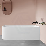 1500/1700mm Ellie Bathtub Right Corner Back Acrylic Gloss White No Overflow