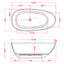 1500Mm Petii Transparent Egg Shape Freestanding Bathtub Custom Colours No Overflow Multi-Colour