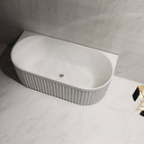 1500/1700Mm Roma Back To Wall Bathtub Acrylic Gloss White No Overflow Bathtubs