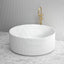 1500Mm Sunshine Groove Freestanding Bathtub Round Gloss White No Overflow Bathtubs