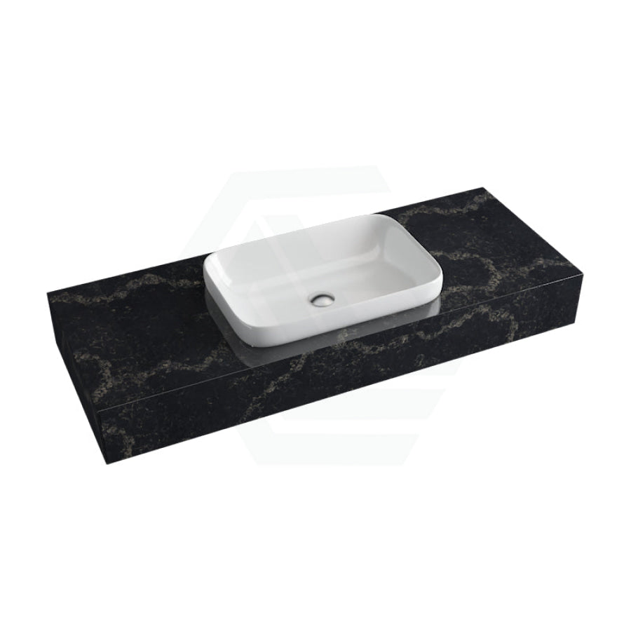 150mm Thick Stone Top Inset Gloss Black Swan - MyHomeware