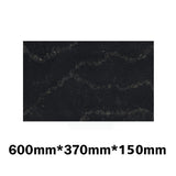 150Mm Thick Gloss Black Swan Stone Top For Above Counter Basins 450-1800Mm 600Mm X 370Mm Vanity Tops