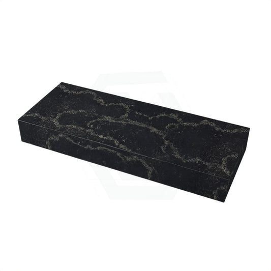 150Mm Thick Gloss Black Swan Stone Top For Above Counter Basins 450-1800Mm Vanity Tops