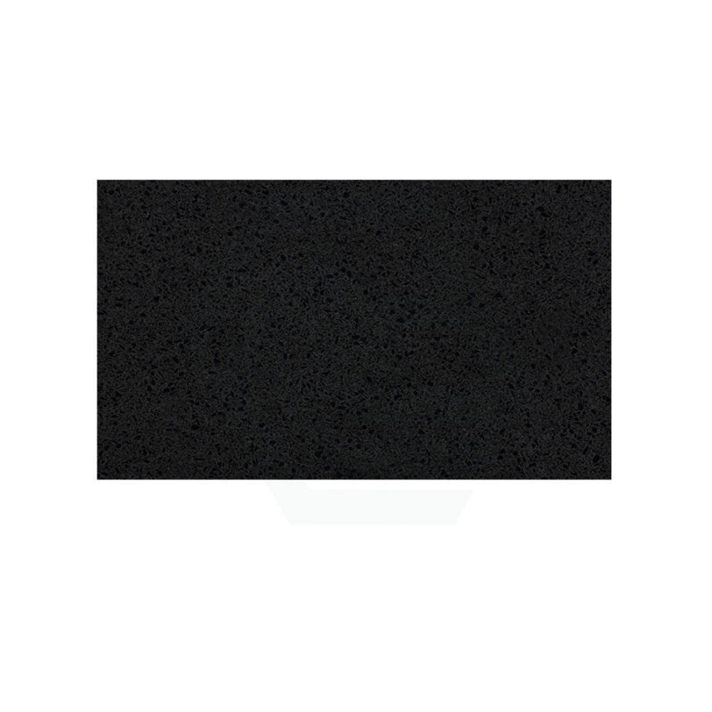 150Mm Thick Gloss Ink Black Stone Top For Above Counter Basins 450-1800Mm 1200Mm X 460Mm Vanity Tops