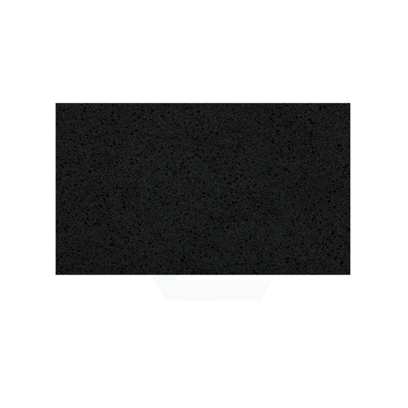 150mm Thick Gloss Ink Black Stone Top for Above Counter Basins 450-1800mm