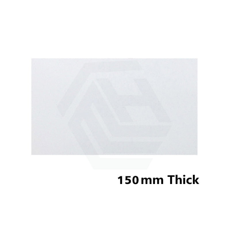 150mm Thick Gloss Silk White Stone Top for Above Counter Basins 450-1800mm