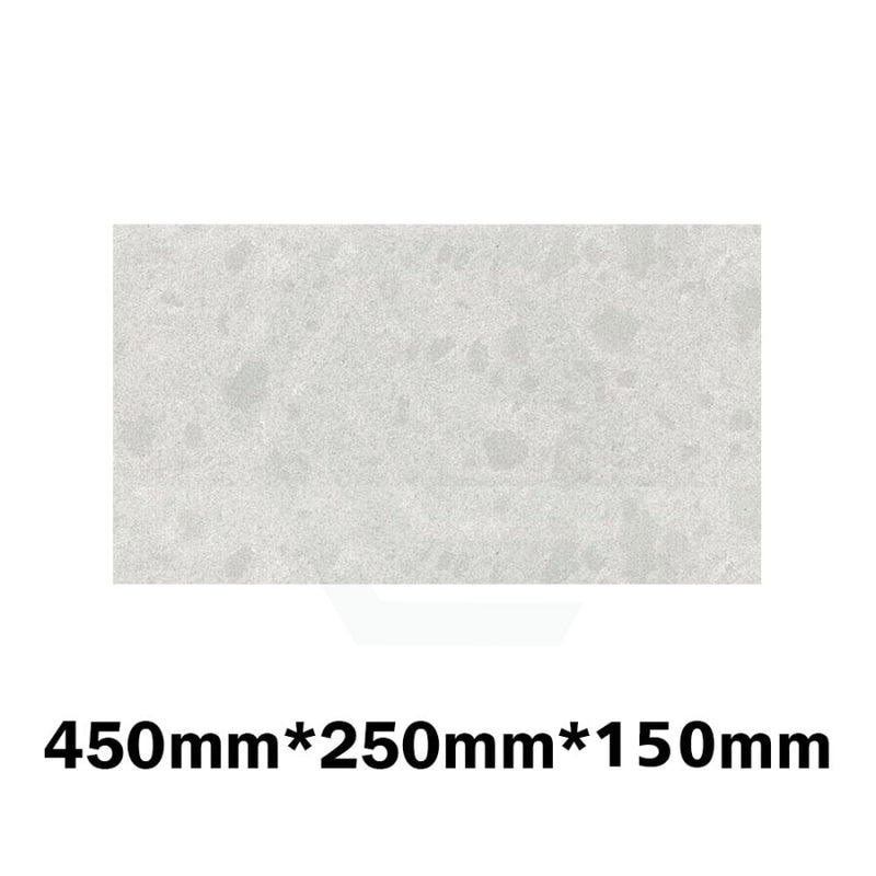 150Mm Thick Gloss White Canvas Stone Top For Above Counter Basins 450-1800Mm 450Mm X 250Mm Vanity