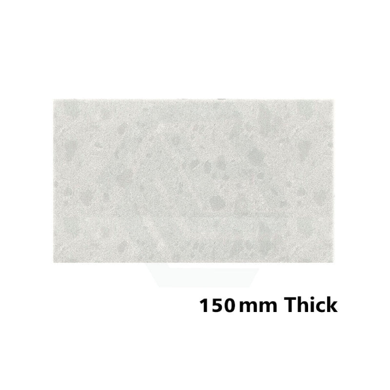 150mm Thick Gloss White Canvas Stone Top for Above Counter Basins 450-1800mm
