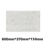 150Mm Thick Gloss White Canvas Stone Top For Above Counter Basins 450-1800Mm 600Mm X 370Mm Vanity